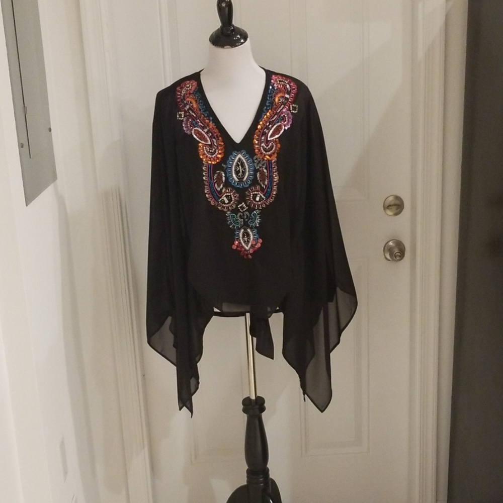 Jeweled Tunic Top
